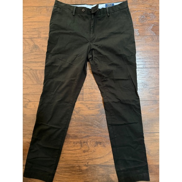 Polo Ralph Lauren Other - Polo Ralph Lauren Stretch Slim Fit Chinos Mens 36x34 Black Cotton Blend Pants
